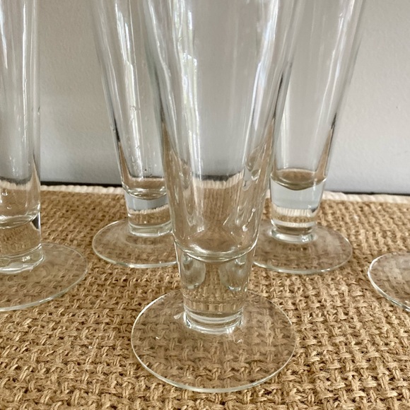 SET OF 5 VINTAGE TALL PILSNER GERMAN BEER GLASSES - Picture 7 of 12